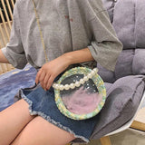 2Pcs Acrylic Crochet Bag Bottom Mat Purse Pad DIY Bag Accessories