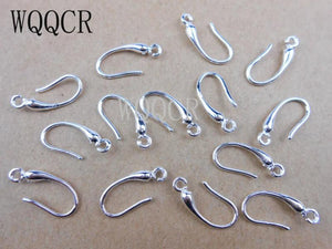 10Pcs DIY 925 Stamped Silver Ear Hook Earwires for Jewelry Making