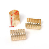 100Pcs 8x13mm Round Crimping Rope Cord Clip for Diy Jewelry Making