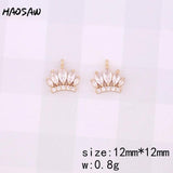 4Pcs Clear Crystal Charm for DIY Jewelry Making