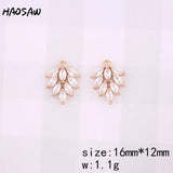4Pcs Clear Crystal Charm for DIY Jewelry Making
