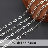 C201 DIY Chain 18K Plated Copper Metal Rhodium Plated Hand Chain