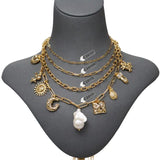 C201 DIY Chain 18K Plated Copper Metal Rhodium Plated Hand Chain