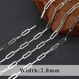 C201 DIY Chain 18K Plated Copper Metal Rhodium Plated Hand Chain