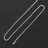 316L Stainless Steel Flat Link Cable Chain 1mm-3mm for DIY Jewelry Making