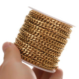 1 Meter Stainless Steel Cuban Chain for DIY Jewelry Making