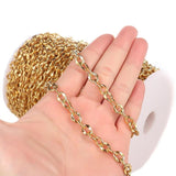 1 Meter Stainless Steel Link Flat Chains DIY Necklace Jewelry Findings