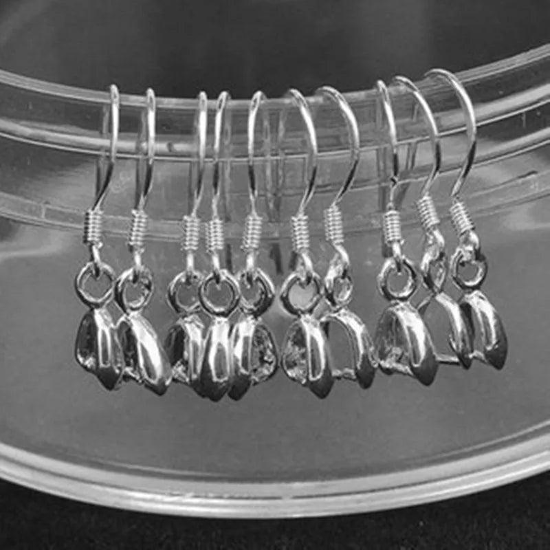 925 Silver Jewelry Hook Strap Clip Earrings Pendant