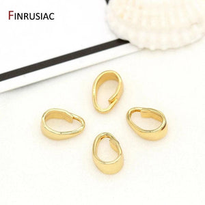 14K Plated Bale Pinch Clasp Pendant Necklace DIY Jewelry Findings