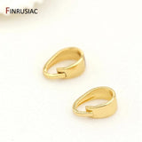 14K Plated Bale Pinch Clasp Pendant Necklace DIY Jewelry Findings