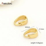 14K Plated Bale Pinch Clasp Pendant Necklace DIY Jewelry Findings