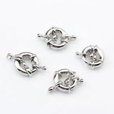 11mm13mm Round Clavicle Necklace Clasp 6PCS DIY Jewelry Accessories