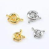 11mm13mm Round Clavicle Necklace Clasp 6PCS DIY Jewelry Accessories
