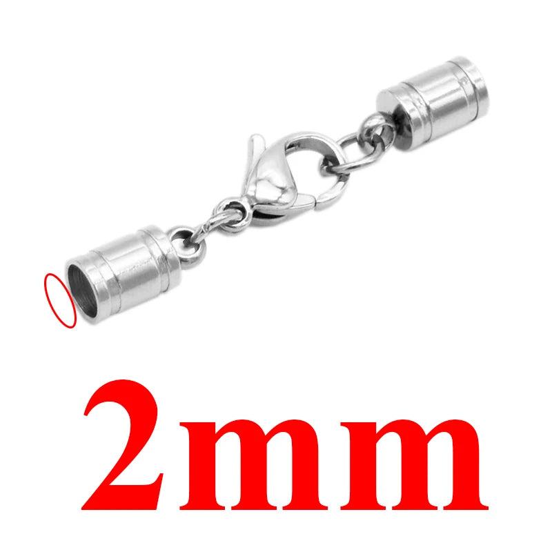 5pcs Stainless Steel Clasp Tone Buckle for DIY Bracelet