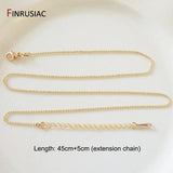 Adjustable 14K Plated Beads Chain for DIY Pendant Necklace