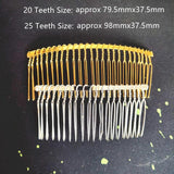 5 PCS Metal Hair Combs Base DIY Hair Accessories