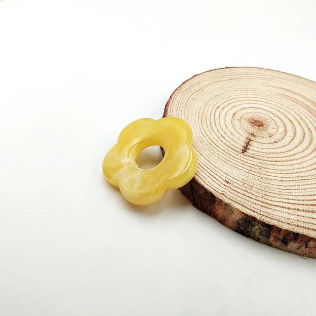 30 PCS 26mm Acrylic Flower DIY Jewelry Making 28 Colors