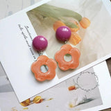 30 PCS 26mm Acrylic Flower DIY Jewelry Making 28 Colors