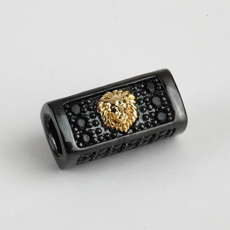 Lion Spacer Beads for Jewelry Making Supplies Tube Cylinder Needlework Beads