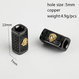Lion Spacer Beads for Jewelry Making Supplies Tube Cylinder Needlework Beads