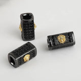 Lion Spacer Beads for Jewelry Making Supplies Tube Cylinder Needlework Beads
