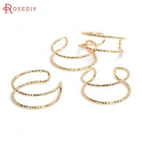 24K Brass Twisted Pattern Wire Metal Bracelet or Rings Settings