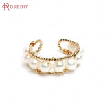 24K Brass Twisted Pattern Wire Metal Bracelet or Rings Settings