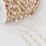 1m Bohemian Cube Beads Chains Pink Green for Choker Bracelets DIY