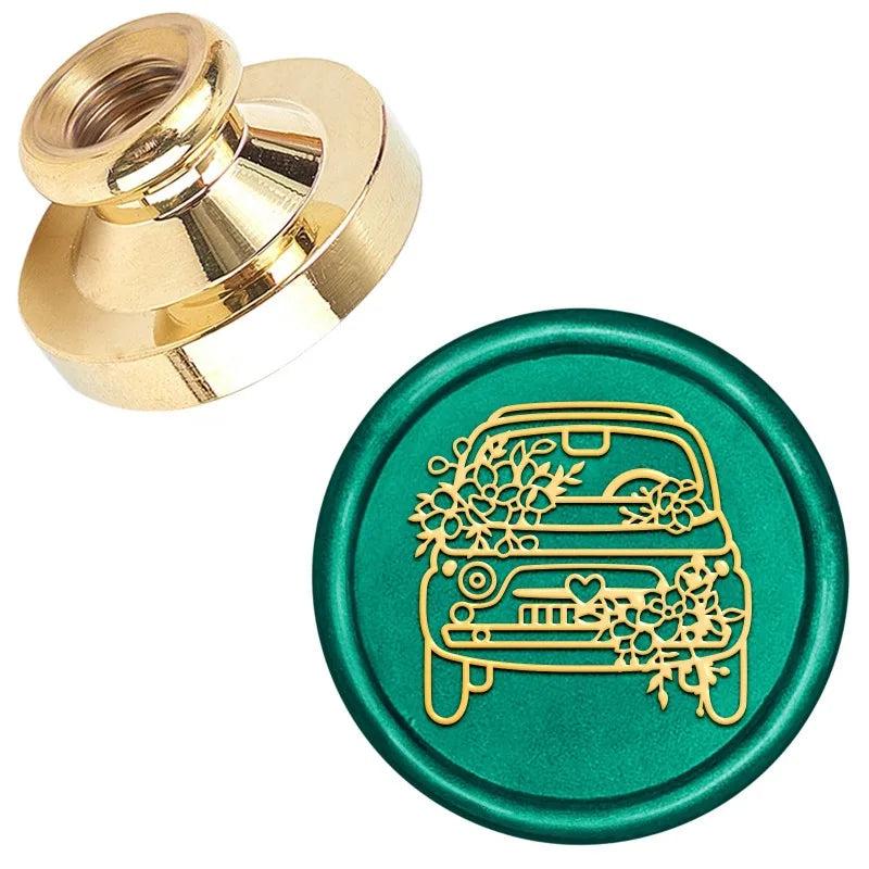 1PC Retro Brass Wax Seal Stamp for Wedding Envelopes