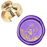 1PC Retro Brass Wax Seal Stamp for Wedding Envelopes