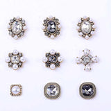 Vintage Rhinestone Brooch Garment Accessories Wedding Jewelry Button Bow Tie