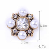 Vintage Rhinestone Brooch Garment Accessories Wedding Jewelry Button Bow Tie