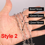Stainless Steel Cross Necklace Chains Bulk For DIY Jewelry
