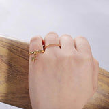 20pcs Silver Plated Adjustable Blank Rings with Hole for DIY Jewelry