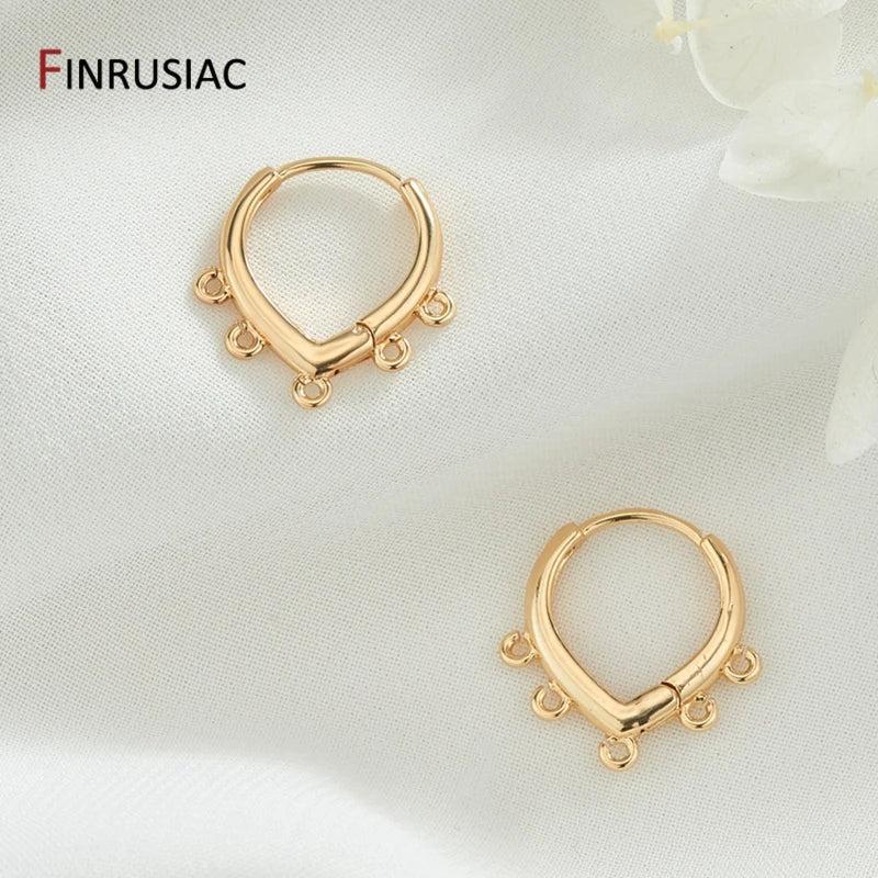 14K Plated Hoop Earring Hooks DIY Findings Components