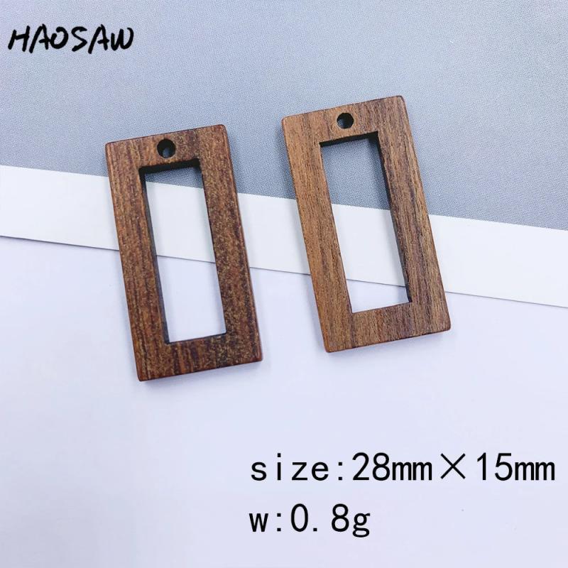 6Pcs/Lot Wood DIY Jewelry Making Fan Shape Earring Findings