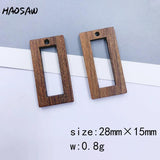 6Pcs/Lot Wood DIY Jewelry Making Fan Shape Earring Findings