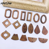 6Pcs/Lot Wood DIY Jewelry Making Fan Shape Earring Findings