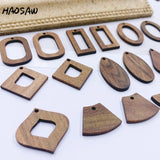 6Pcs/Lot Wood DIY Jewelry Making Fan Shape Earring Findings