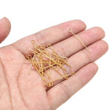 50pcs Stainless Steel Eye Pins for DIY Jewelry Making