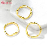 Brass Twist Circle Connect Charms Pendants 24K High Jewelry Making Diy Findings