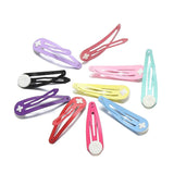 20Pcs Metal Snap Hair Clips Base for DIY Girls Hair Accessorie