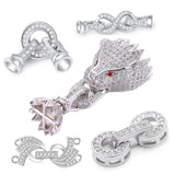 Silver Plated Wedding Decorations Fastener Closure Clasps for Jewelry Making