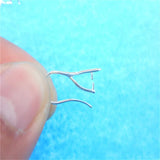 10PCS Silver Earrings Jewelry Accessories DIY Crafts