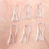 10PCS Silver Earrings Jewelry Accessories DIY Crafts