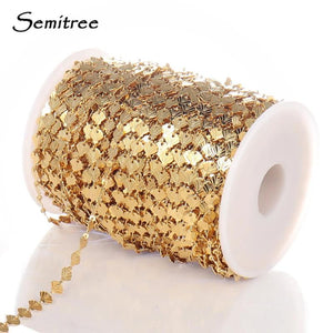 1 Meter Stainless Steel Bulk Chains for DIY Jewelry Making