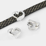 10pcs Tibetan Silver Slider Beads for 10mm Flat Leather Cord Jewelry Making