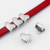 10pcs Tibetan Silver Slider Beads for 10mm Flat Leather Cord Jewelry Making