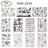 Vintage Lady and Clock Silicone Clear Stamps for DIY Cards Making