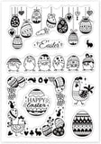 Vintage Lady and Clock Silicone Clear Stamps for DIY Cards Making